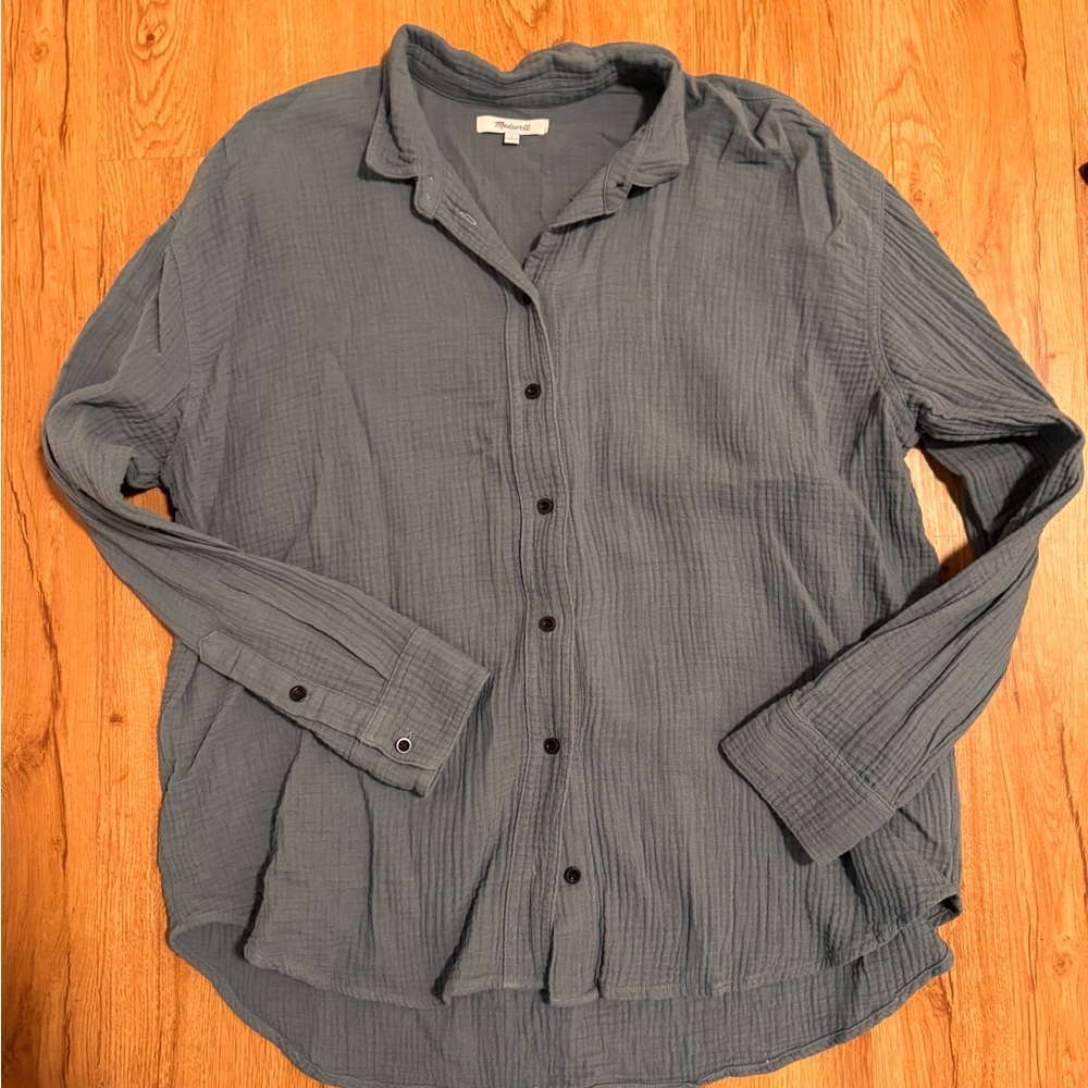 Madewell Sage Green Button Down Shirt